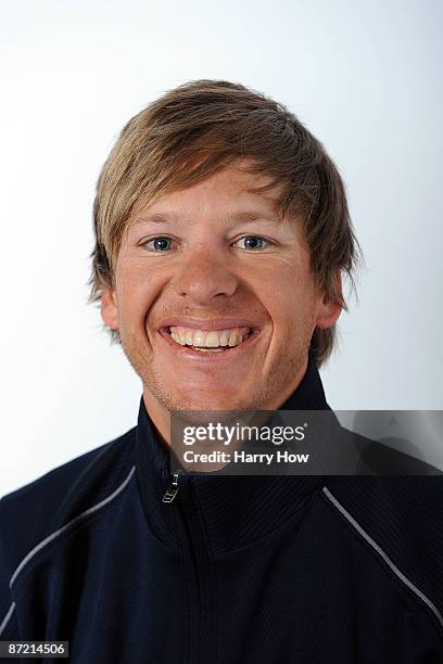 Nordic combined skier Todd Lodwick poses for a portrait during the NBC/USOC Promotional Photo Shoot on May 13, 2009 at Smashbox Studios in Los...