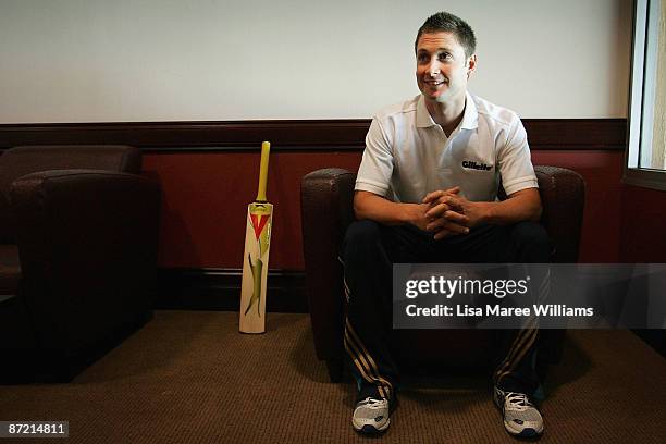 Michael Clarke poses during a press conference announcing him as a local Gillette Champion and face of Gillettes new grants program at Sydney Cricket...