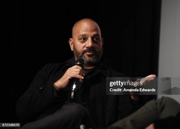 Director and producer Allen Hughes attends the Film Independent Presents The Conversation: Allen Hughes event at Soho House on November 8, 2017 in...