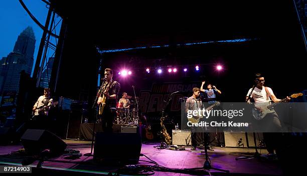 Performs at NASCAR's 'REV'D Up' concert series featuring O.A.R. May 13, 2009 in Charlotte, North Carolina.