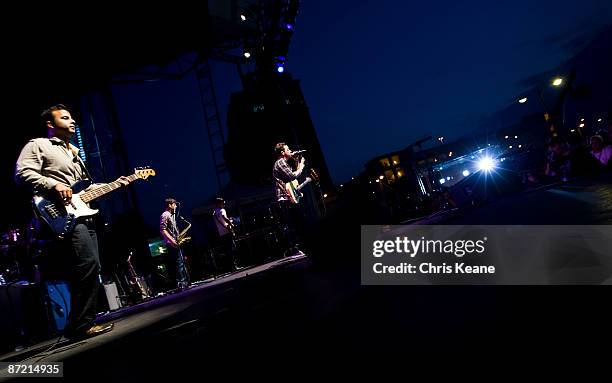 Lead singer Marc Roberge of O.A.R. Performs at NASCAR's 'REV'D Up' concert series featuring O.A.R. May 13, 2009 in Charlotte, North Carolina.