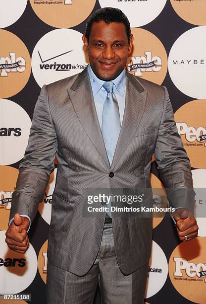 Former baseball player Sammy Sosa attends People En Espanol's "50 Most Beautiful" event at The Edison Ballroom on May 13, 2009 in New York City.