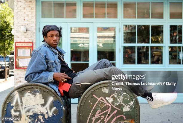 Rapper, actor Joey Badass photographed for NY Daily News on August 24 in New York City.