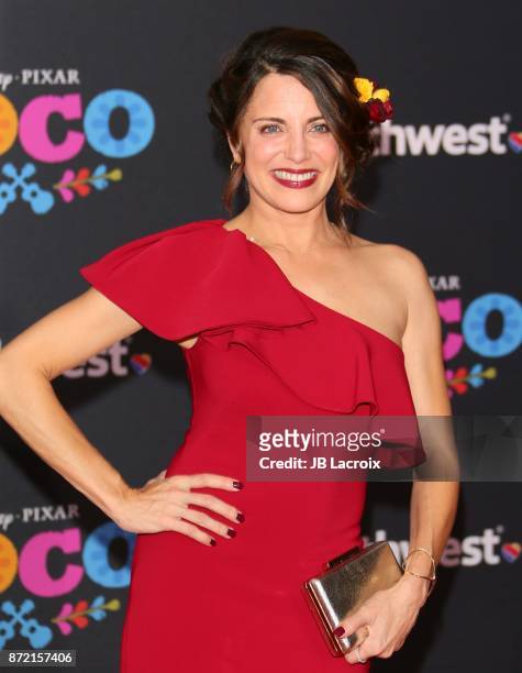 Alanna Ubach attends the premiere of Disney Pixar's 'Coco' on November 8, 2017 in Los Angeles, California.