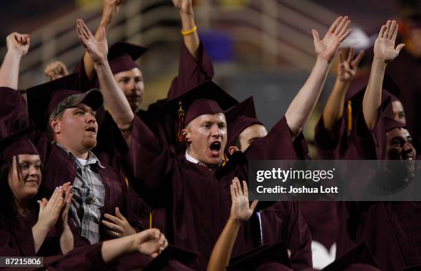 Asu Graduation Fans Asu Arizona State University Tempe Photos and Premium High Res Pictures ...
