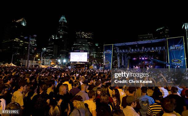 Performs at NASCAR's 'REV'D Up' concert series featuring O.A.R. May 13, 2009 in Charlotte, North Carolina.