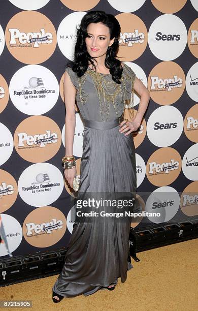 CuCu Diamantes attends People En Espanol's "50 Most Beautiful" event at The Edison Ballroom on May 13, 2009 in New York City.
