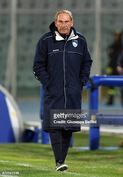 Zdenek Zeman head coach of Pescara Calcio during the friendly match between Italy U21 and Pescara Calcio at Adriatico Stadium Giovanni Cornacchia on...