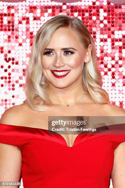 Amy Walsh arriving at the ITV Gala held at the London Palladium on November 9, 2017 in London, England.