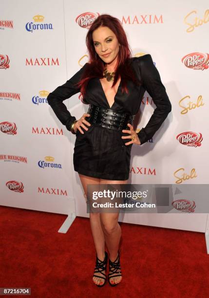 Singer Carmit Bachar arrives at Maxim's 10th Annual Hot 100 Celebration Presented by Dr Pepper Cherry, True Religion Brand Jeans, Stolichnaya Vodka...