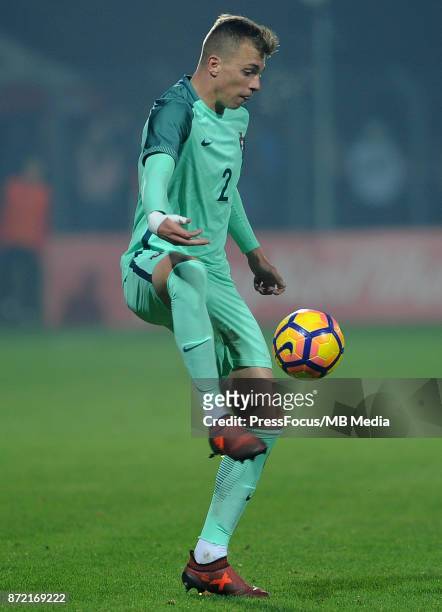 Alexander Pinto of Portugal during the under 20 international friendly match between Poland and Portugal on November 9, 2017 in Kluczbork, Poland.