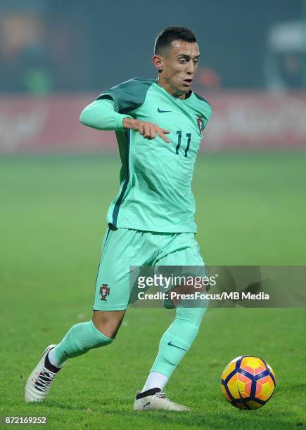 Tiago Dias of Portugal during the under 20 international friendly match between Poland and Portugal on November 9, 2017 in Kluczbork, Poland.