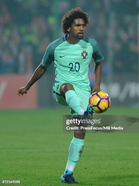 Bruno Paz of Portugal during the under 20 international friendly match between Poland and Portugal on November 9, 2017 in Kluczbork, Poland.