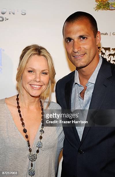 Actress Andrea Roth, and Nigel Barker,photographer pose at Nigel Barker and The HSUS "A Sealed Fate?" Photography Exhibition on May 13, 2009 at the...