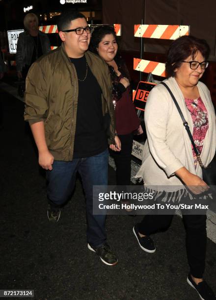 Rico Rodriguez and Raini Rodrigguez are seen on November 8, 2017 in Los Angeles, CA.