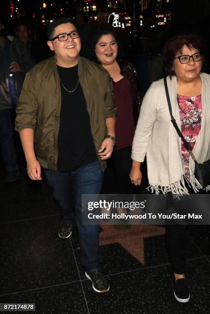 Rico Rodriguez and Raini Rodrigguez are seen on November 8, 2017 in Los Angeles, CA.