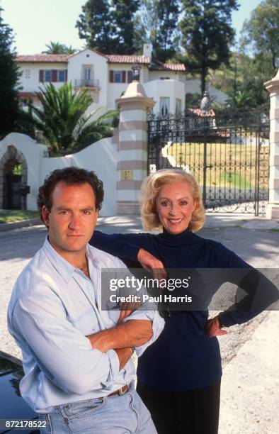 Charles Finch, son of actor Peter Finch in Hollywood with his mother, the South-African born actress and writer Yolande Turner. Charles Finch is a...