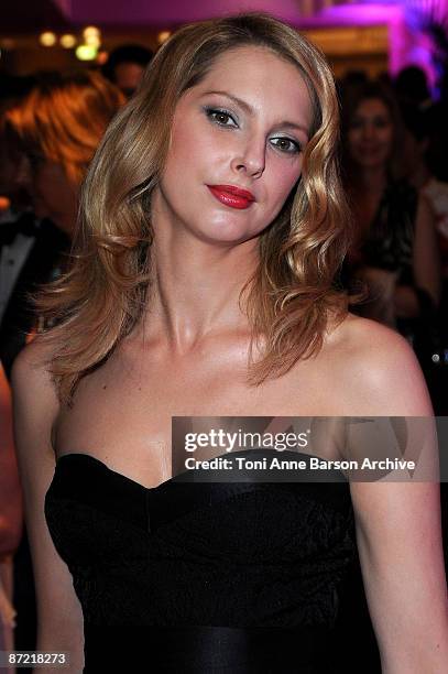 Presenter/ actress Frederique Bel attends the Chopard Hosts Belle De Nuit Party at the Hotel du Cap during the 62nd Annual Cannes Film Festival on...