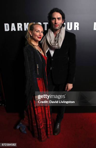 Designer Nicole Fuller and artist Alexander Yulish attend the premiere of Focus Features' "Darkest Hour" at the Samuel Goldwyn Theater on November 8,...