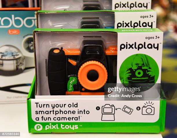 Pixlplay from Pixl Toys, a child-proof case to put old cellphones into to and then use as a camera at Timbuk Toys in University Hills November 09,...