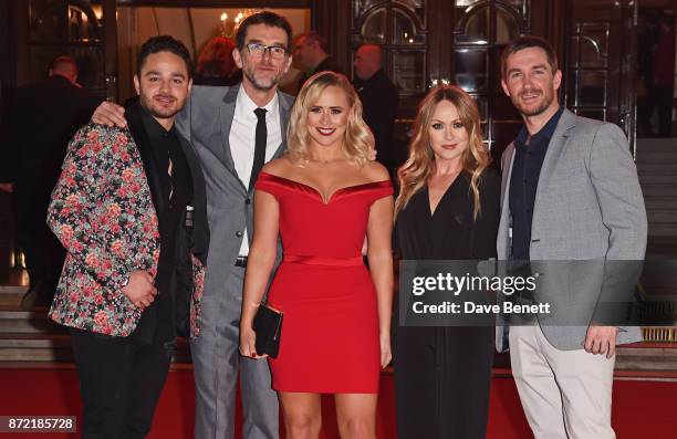 Adam Thomas, Mark Charnock, Amy Walsh, Michelle Hardwick and Antony Quinlan attend the ITV Gala held at the London Palladium on November 9, 2017 in...