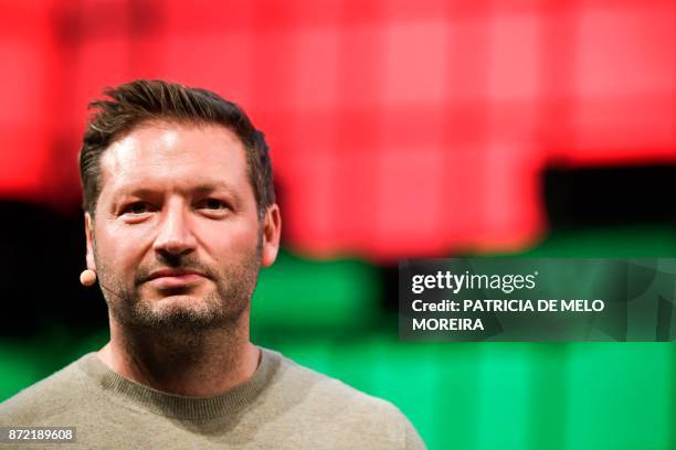 Trivago's co-founder and chief executive officer Rolf Schromgens speaks during a debate at the 2017 Web Summit in Lisbon on November 9, 2017. -...