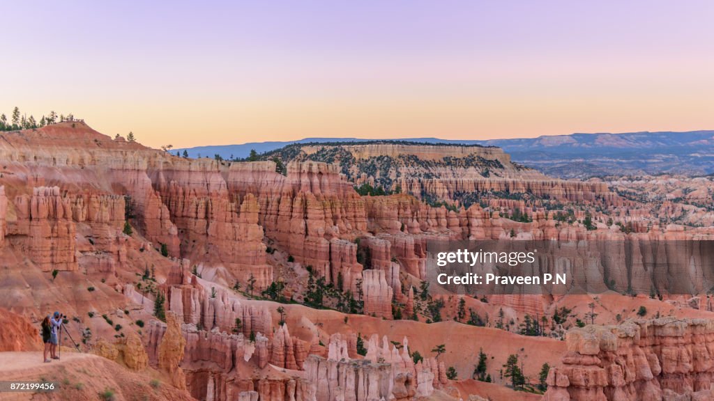 Sunset Point Bryce Hoodoos At Sunset Point Bryce Canyon High-Res Stock Photo - Getty Images