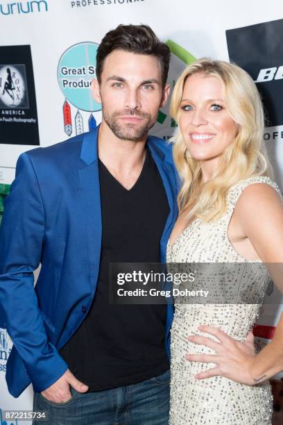 Actors Erik Fellows and Alicia Leigh Willis attend the 11th Annual Hollywood F.A.M.E. Awards at Hard Rock Cafe, Hollywood, CA on November 8, 2017 in...