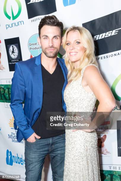 Actors Erik Fellows and Alicia Leigh Willis attend the 11th Annual Hollywood F.A.M.E. Awards at Hard Rock Cafe, Hollywood, CA on November 8, 2017 in...