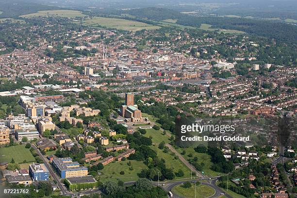 Located between the North Downs and on the River Wey is the fashionable Surrey town of Guildford. On 12th June 2006.