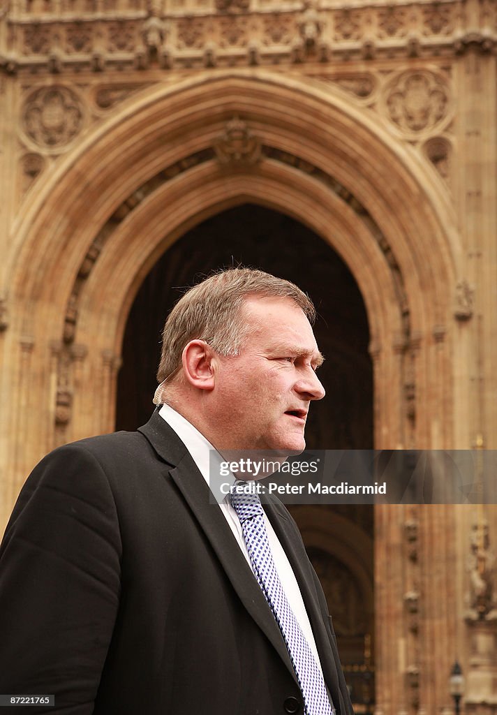 Chief Whip Faces Reporters In Westminster