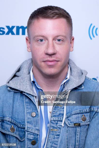 Macklemore visits SiriusXM Studios on November 9, 2017 in New York City.