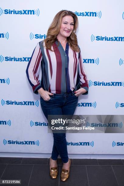 Ana Gasteyer visits SiriusXM Studios on November 9, 2017 in New York City.