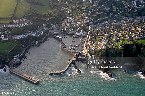 The picturesque fishing port and town of Mevagissey Near St Austell. On 31st October 2008.