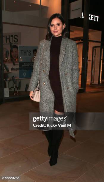 Lilah Parsons seen arriving at The White Forest at Madison - launch party on November 9, 2017 in London, England.