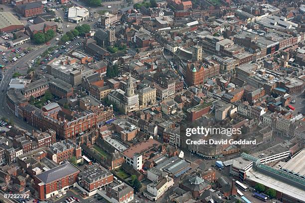 The Worcestershire town centre of Worcester. On 20th January 2009.