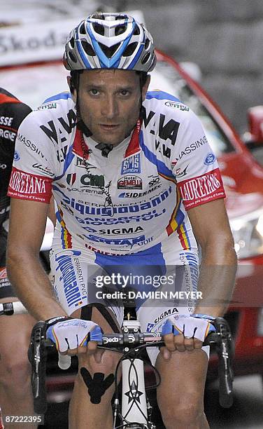 Italy's Michele Scarponi competes in the sixth stage of 92nd Giro of Italy between Bressanone and Mayrhofen im Zillertal on May 14, 2009. Italy's...