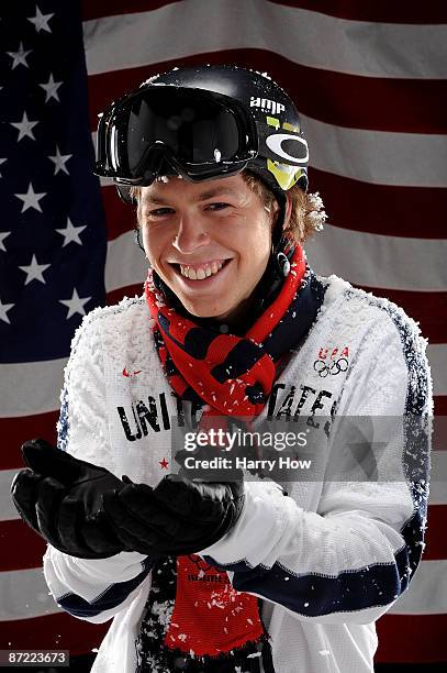 Snowboarder Kevin Pearce poses for a portrait during the NBC/USOC Promotional Photo Shoot on May 13, 2009 at Smashbox Studios in Los Angeles,...