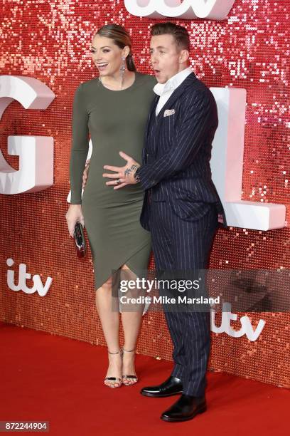 Danny Jones and Georgia Horsley arrive at the ITV Gala held at the London Palladium on November 9, 2017 in London, England.