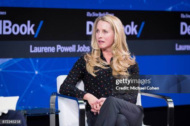 Laurene Powell Jobs speaks onstage during The New York Times 2017 DealBook Conference at Jazz at Lincoln Center on November 9, 2017 in New York City.