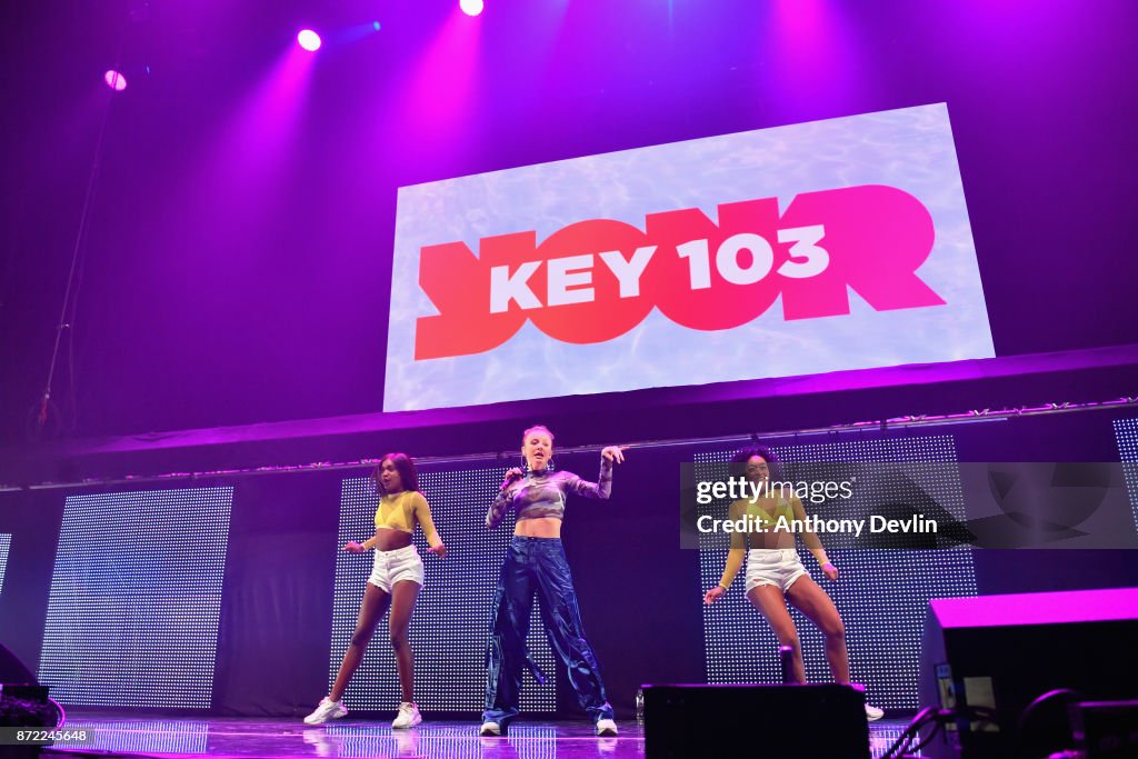 Zara Larsson performs on stage during Key 103 Live held at the... News