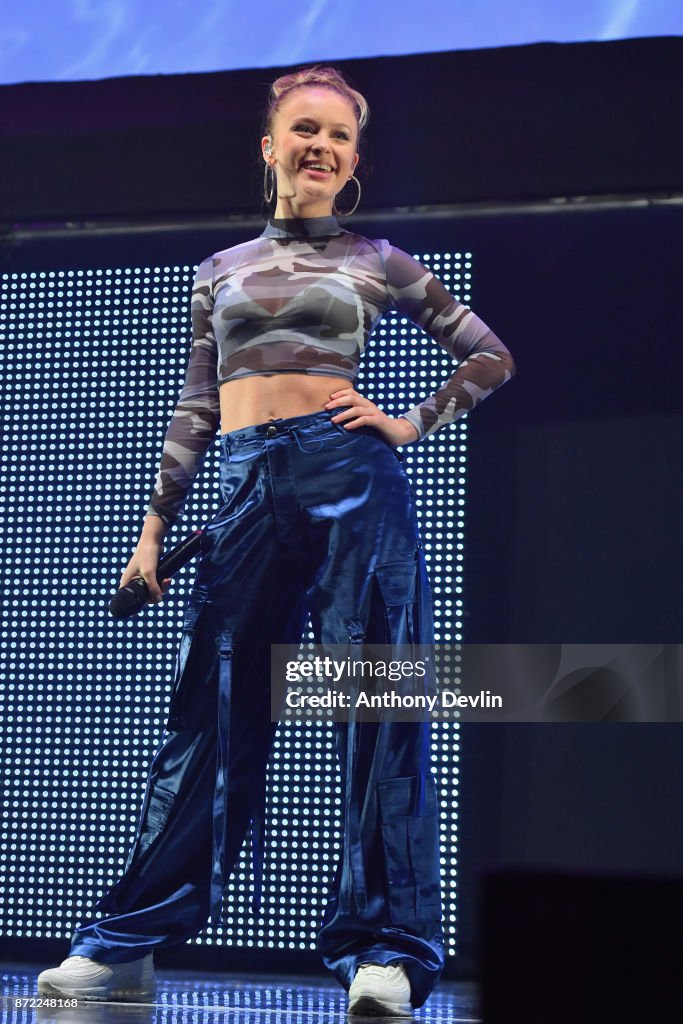 Zara Larsson performs on stage during Key 103 Live held at the... News