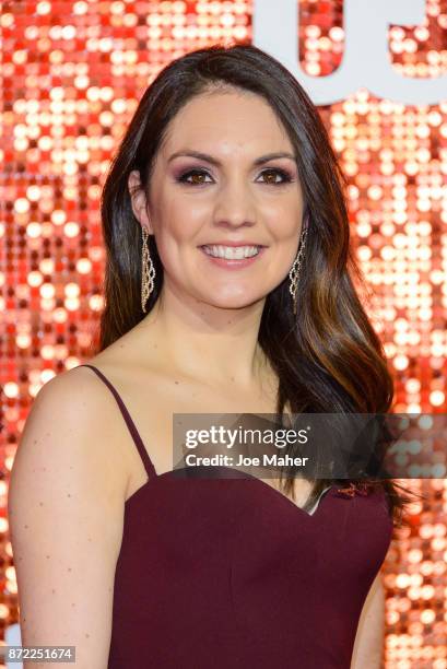 Laura Tobin arriving at the ITV Gala held at the London Palladium on November 9, 2017 in London, England.