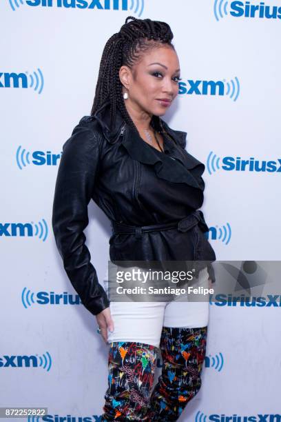 Chante Moore visits SiriusXM Studios on November 9, 2017 in New York City.
