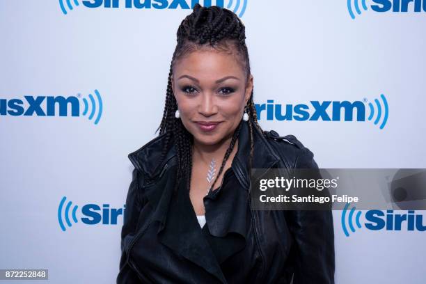 Chante Moore visits SiriusXM Studios on November 9, 2017 in New York City.