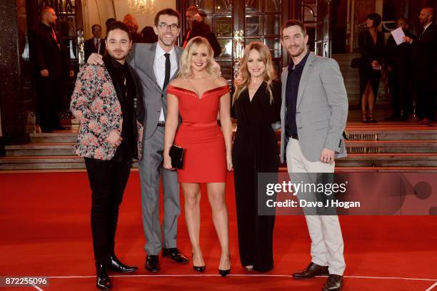 Adam Thomas, Mark Charnock, Amy Walsh, Michelle Hardwick and Antony Quinlan attend the ITV Gala held at the London Palladium on November 9, 2017 in...