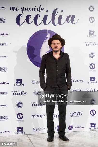 Coque Malla attends 'Mi Querida Cecilia' photocall at Palacio Municipal de Congresos on November 9, 2017 in Madrid, Spain.