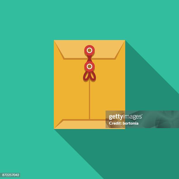 inter-office mail flat design business icon with side shadow - inter office mail stock illustrations