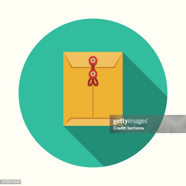 inter-office mail flat design business icon with side shadow - inter office mail stock illustrations