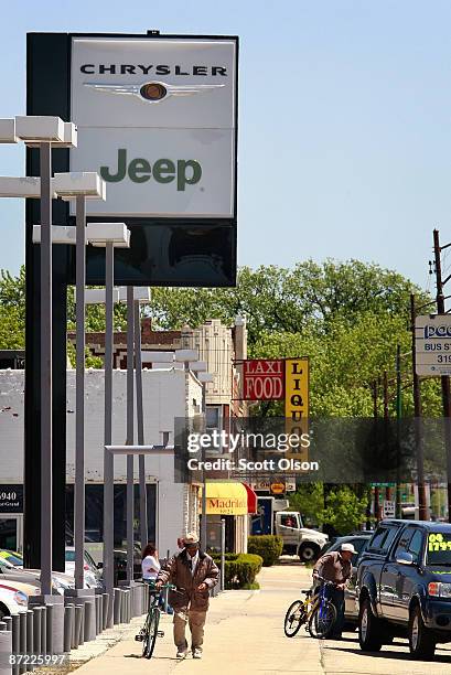 Chrysler products are offered for sale at Premier Chrysler May 14, 2009 in Chicago, Illinois. The dealership was one of 789 Chrysler dealerships...